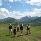 Walking Tours Pyrenees France - friends on tour